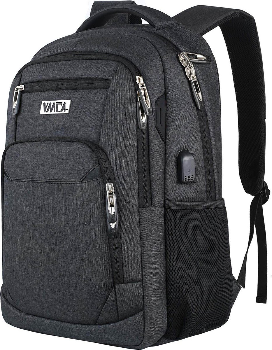 VMCA Rugzak - 15.6 inch - Laptop Rugtas - 30L - Zwart