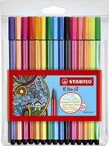 Viltstift STABILO Pen 68 etui à 10+5 neon kleuren - 10 stuks