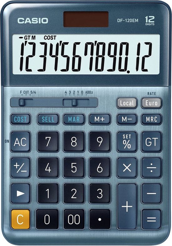 Calculatrice de bureau Casio DF-120EM | bol.com
