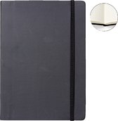 Notitieboek A4 zwart met harde kaft en elastiek