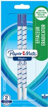 Paper Mate Correctie(pen) Magic+ Eradicator | blauwe inkt | fijn punt | 2 stuks