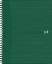 Bloc spirale OXFORD Origin A4+ ligné 70 feuilles 90g couverture carton souple vert