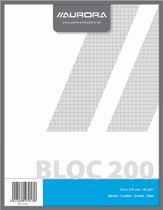Bloc-notes Aurora 210x270 volet 200v / pk 5