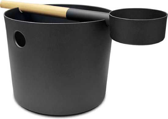 KOLO Sauna Emmer en Lepel - Zwart