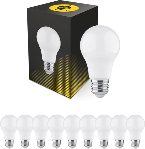 Voordeelpak 10x LED Lamp E27 Peer Mat 4.9W 470lm - 830 Warm Wit | Vervangt 40W
