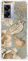 Case geschikt voor OPPO A77 5G | A57 5G Vintage Bird Flowers