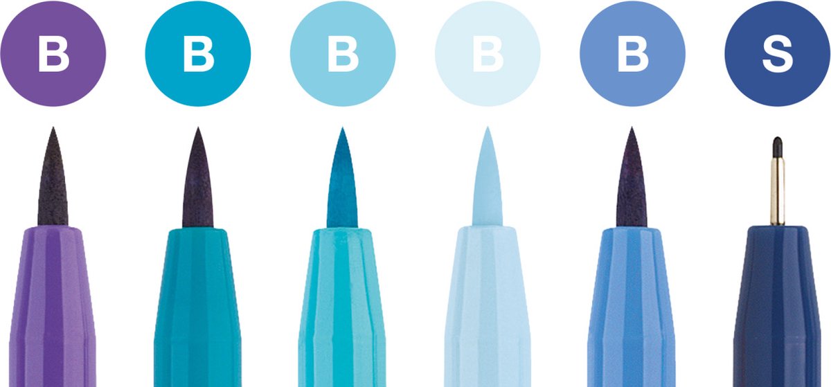 Faber-Castell tekenstift - Pitt Artist Pen - Handletteringset - Good Vibes Only - 6 delig - FC-267123