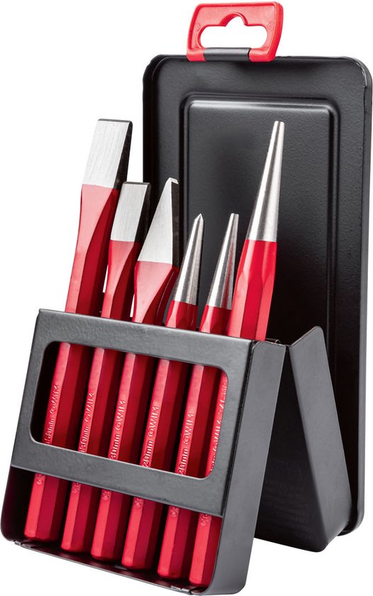 Force Hamer & beitelset 5 delig - Professioneel handgereedschap