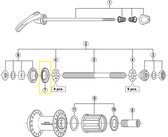 Stofkap links Shimano FH-4500