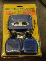 Cassette Player With Speaker Blauw