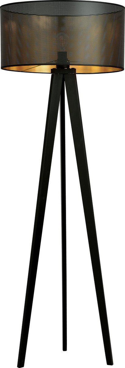 Emibig - Vloerlamp Aston 150 cm Zwart/Goud