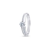 verlovingsring - R&C - Evony Riche - witgoud - 14 karaat - diamant - sale Juwelier Verlinden St. Hubert – van €1840,= voor €1499,=