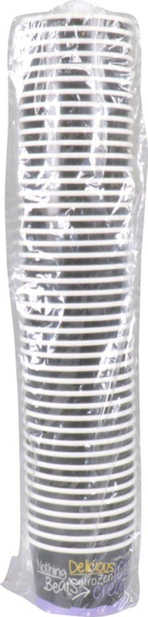 Cup - IJscup - Karton + PE - 100ml - 4oz - Ø 75mm - 48mm - zwart/paars - sleeve met 50 stuks — afbeelding 2
