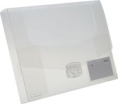 Rexel elastobox Ice transparant rug van 4 cm
