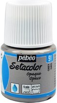 Pebeo setacolor opaque - 91 grey 45 ml