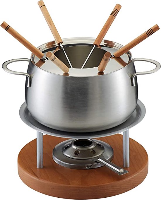 Boska Fondueset Type Nero Inclusief Brander, Gietijzeren Onderstel En 6 Fonduevorken Uxyoe