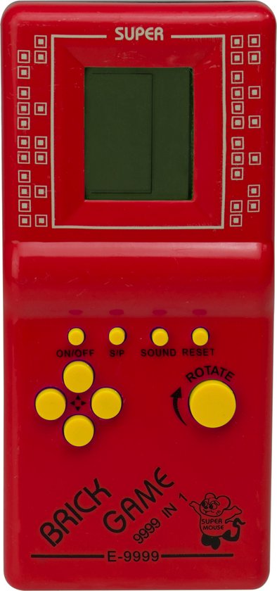 Scheiding weigeren verlichten Brickgame Handheld Spelcomputer - Classic game - Retro spel - Blokken -  9999 Games - Rood | bol.com