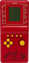 Brickgame Handheld Spelcomputer - Classic game - Retro spel - Blokken - 9999 Games - Rood