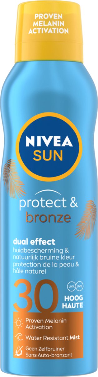 NIVEA SUN Protect & Bronze Zonnespray SPF 30 - 200 ml | bol.com
