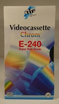 TIP E-240 Super High Grade Chrom VHS Video Cassette 2 Pack