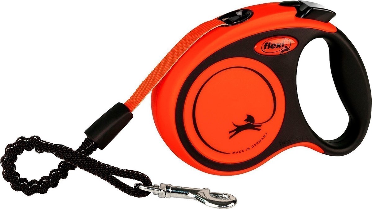Flexi Rollijn Xtreme Tape Zwart / Oranje – XS 3 MTR