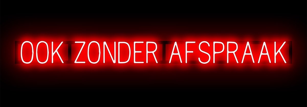 OOK ZONDER AFSPRAAK - Lichtreclame Neon LED bord verlicht | SpellBrite | 176,87 x 16 cm | 6 Dimstanden & 8 Lichtanimaties | Reclamebord neon verlichting
