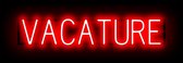 VACATURE - Reclamebord Neon LED bord verlichting - SpellBrite - 82,4 x 16 cm rood - 6 Dimstanden - 8 Lichtanimaties