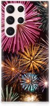 Smartphonehoesje Geschikt voor Samsung Galaxy S23 Ultra Smartphone hoesje Vuurwerk