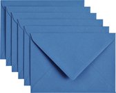 Enveloppe Papicolor C6 bleu roi 105gr-CV 6 pces 302972 - 114x162 mm