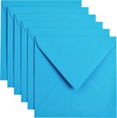 Envelop papicolor 140x140mm hemelsblauw | Pak a 6 stuk