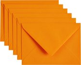 Papicolor Envelop C6 oranje 105gr-CV 6 stuks 302911 - 114x162 mm