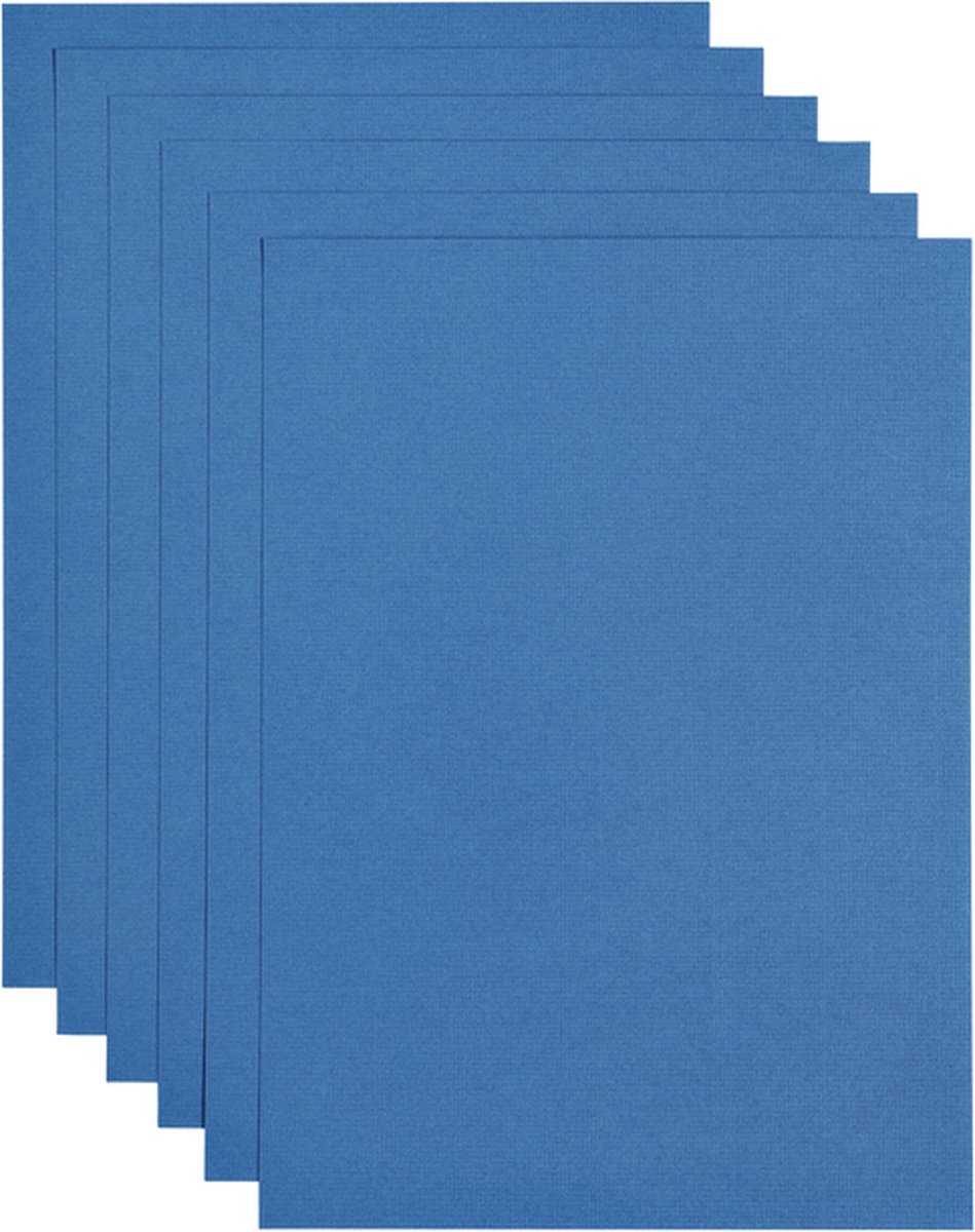 Kopieerpapier papicolor a4 200gr royal blauw | Pak a 6 vel
