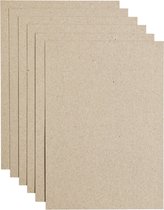 Papicolor Papier recyclé A4 220 g 6 feuilles de Kraft brun