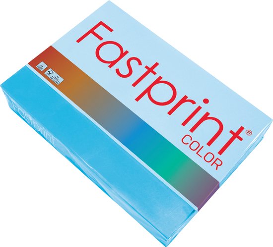 Kopieerpapier fastprint a4 120gr azuurblauw | Pak a 250 vel
