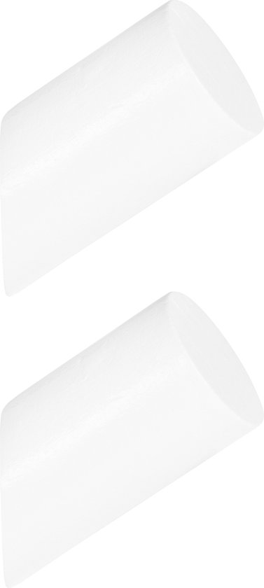 QUVIO Kapstok - Set van 2 - Kledinghangers - Wandkapstok - Wand haakje - Kapstokken - Ophanghaakjes - Muurhaakjes - Ophangsysteem - Wit - Diameter 3 cm