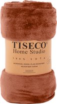 Tiseco Home Studio - Plaid COSY - microflanelle - 220 g/m² - 180x220 cm - Auburn