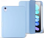 Mobiq - Étui à crayons souple iPad Mini 6 (2021) - bleu clair