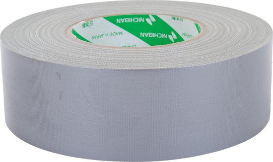 Nichiban® Duct Tape 25mm breed x 50mtr lang - Grijs - 1 rol - Podiumtape - Gaffa tape - Met de Hand Scheurbaar - Japanse Topkwaliteit - (021.0176)