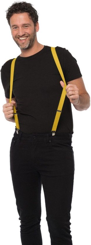 Suspenders Yellow - Width 2,5 cm