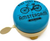 Sonnette de vélo Amsterdam bleu Ride that bike