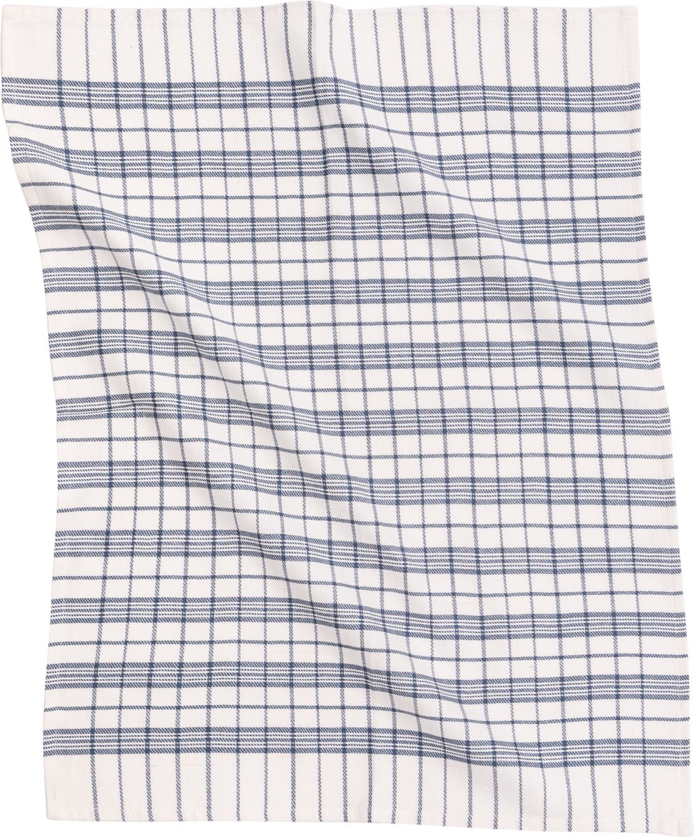 Tiseco Home Studio - Keukenhanddoek HERCULES - 100% katoen - met ophanglus - ultra-absorberend - sneldrogend- duurzaam materiaal - 50x70 cm - Blauw