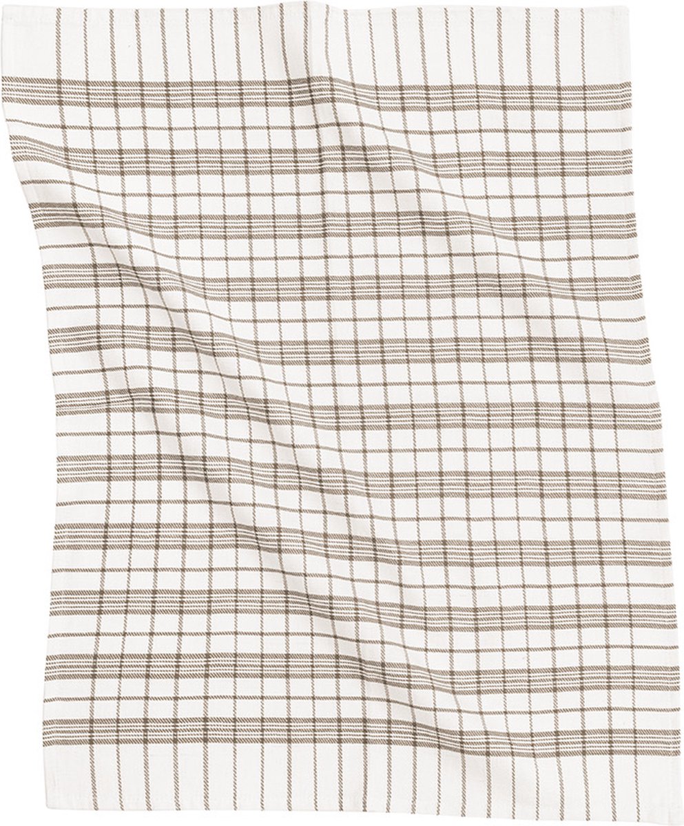 Tiseco Home Studio - Keukenhanddoek HERCULES - 100% katoen - met ophanglus - ultra-absorberend - sneldrogend- duurzaam materiaal - 50x70 cm - Taupe