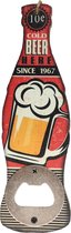 Flesopener - Cold beer - opener - Bieropener - Fles opener - bar decoratie - Decoratie - Houten bieropener - Opener bier - Cave & Garden