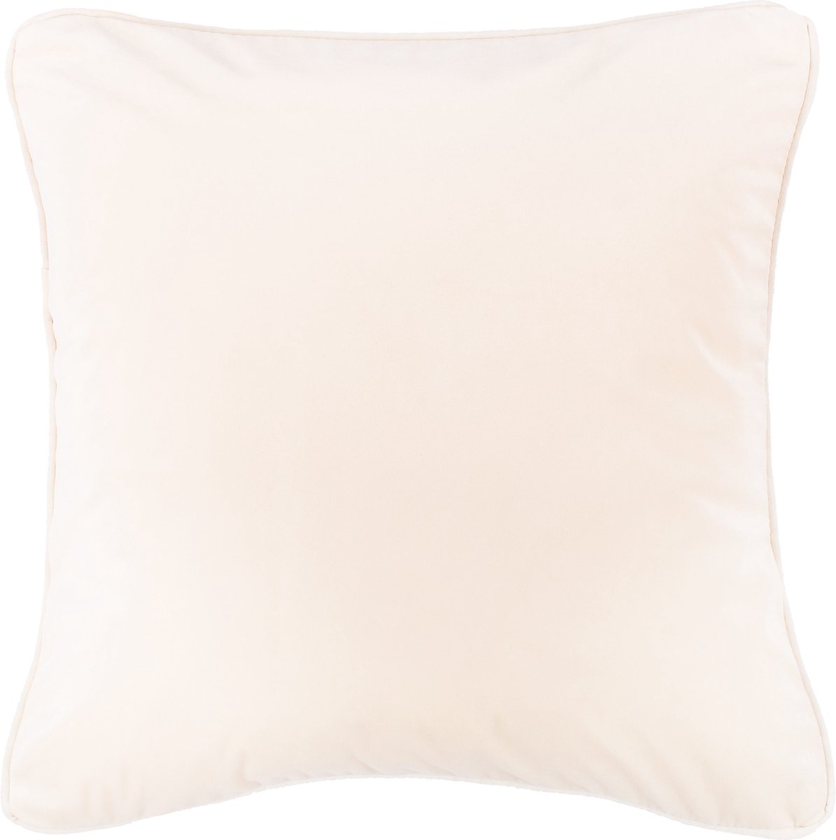 Tiseco HOME STUDIO - Kussen (gevuld) Fluweel - Vierkant - 60x60 cm - Wit
