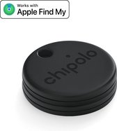 Chipolo One Spot - Apple Tag Airtag Keychain - Keyfinder Key Finder - Apple Find My Network - 2-Pack - Zwart