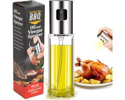 America's No.1 BBQ Oliesprayer - Olijfolie Sprayer - Gourmet / Gourmetten - Luxe Olie Sprayer - Olijfolie Fles Verstuiver voor Keuken - Oliefles Cooking Spray - BBQ Accesoires - Airfryer