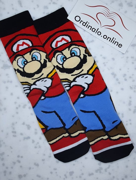 Super Mario-Nintendo-Luigi-Pizza-Games-Grappig-Cadeau-One Size-Unisex-Sokken-Socks