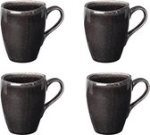 Broste Copenhagen Nordic Coal servies beker met oor Ø 8 x H 10 cm – 25 CL - mug with handle