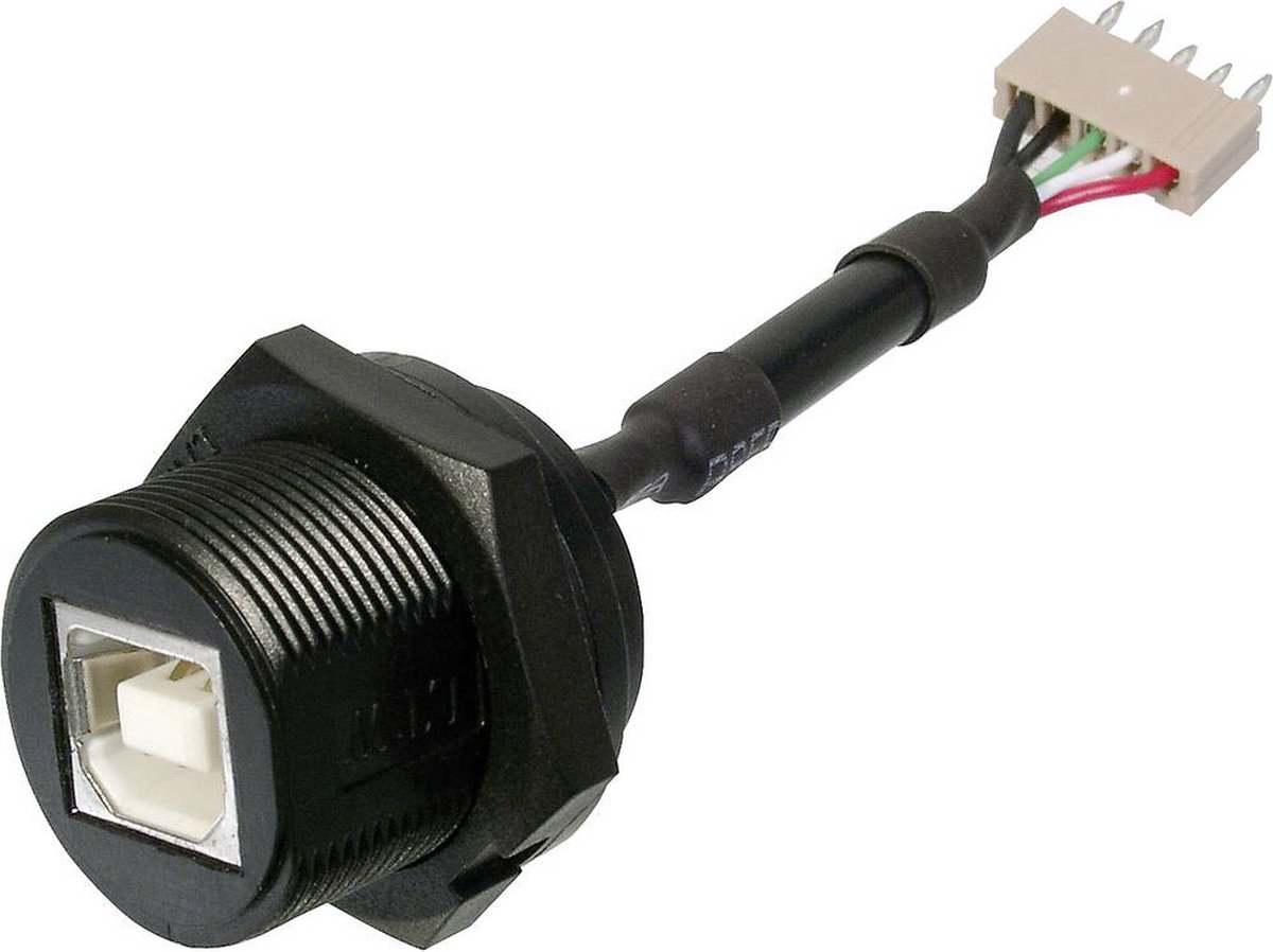 USB-connector 2.0 - IP67 Bus, inbouw USB B-bus op 5-polige stekker. A-USB-BPFS ASSMANN WSW 1 stuk(s)