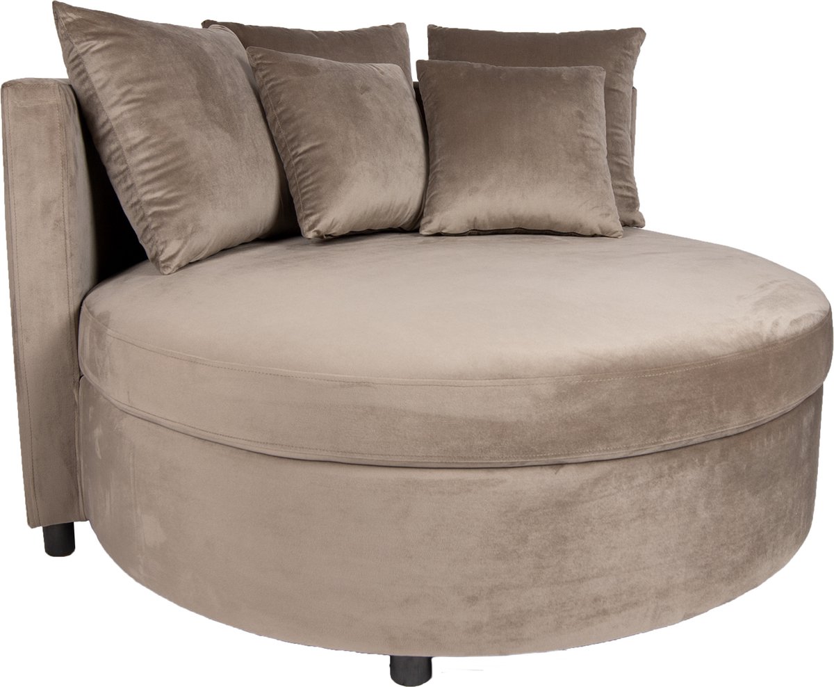 PTMD - Fauteuil Fayen - Beige - 121x121x68cm